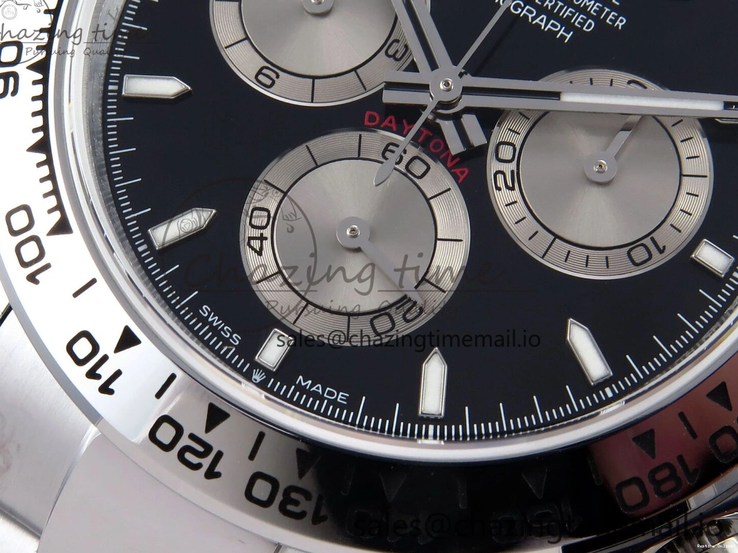 0402 Daytona 126509 QF 1:1 Best Edition Black Silver Dial on SS Bracelet SH4131 V6 (Gain Weight） DailyWear 1007